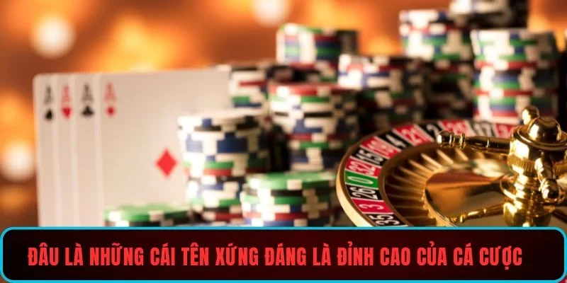 Đâu là những cái tên xứng đáng là đỉnh cao của cá cược trực tuyến